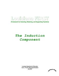 Louisiana FIRST: The Induction Component