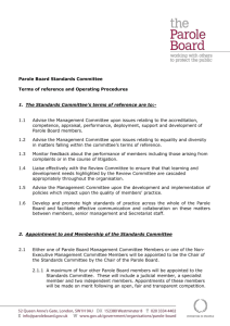 Standards Committee Terms of Reference