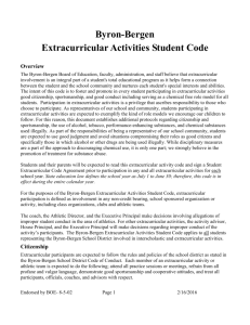 Extra-Curricular Activities Student Code - DocuShare