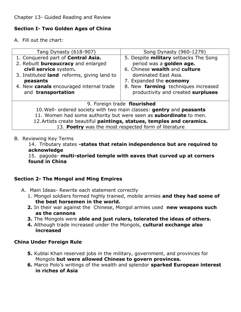Chapter 13 Guided Reading And Review Chapter 13 Guided Reading And Review