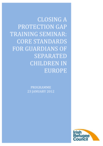 Closing a Protection Gap Training Seminar: Core Standards for