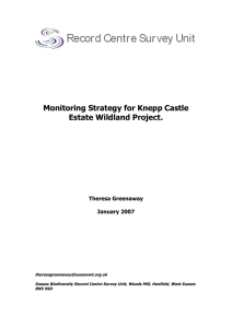 Monitoring Strategy for Knepp Castle Estate Wildland Project.