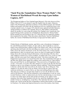"Such Was the Tumultation These Women Made": The Women of