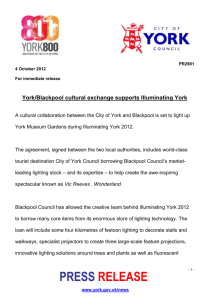 Illuminating York Blackpool Collaboration