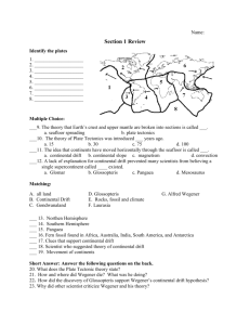 Mr Witthun`s Plate Tectonics Reading Questions
