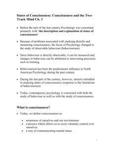 States of Consciousness