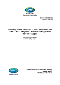 APEC-OECD Joint Seminar on the APEC