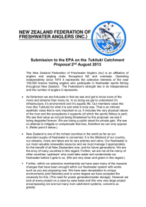 NZ Fed of Freshwater Anglers, Submission to EPA re