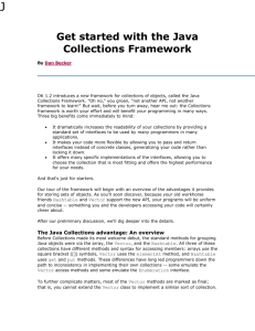 Get started with the Java Collections Framework