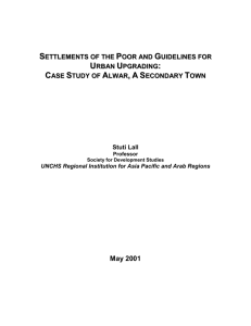 Regulations For Urban Upgrading Case Study of