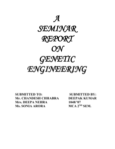 History of Genetic Engineering