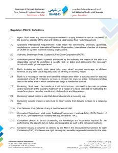Regulation PM- 2.0 Definitions - the Environment, Health and Safety