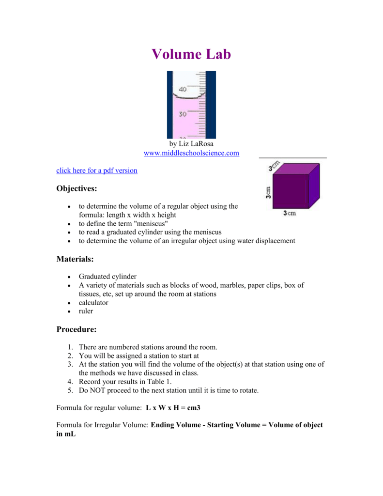 Volume Lab