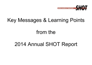 SHOT-Messages-2014 - Serious Hazards of Transfusion