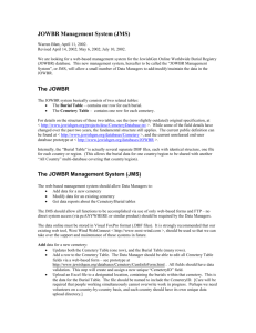 JOWBR Management System (JMS)