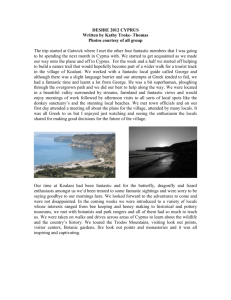 Kathy Troke-Thomas DESIRE Cyprus 2012 Report