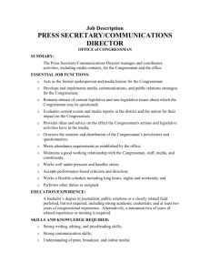 Press Secretary Job Description