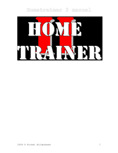 Hometrainer 2 manual - Richel Bilderbeek`s homepage