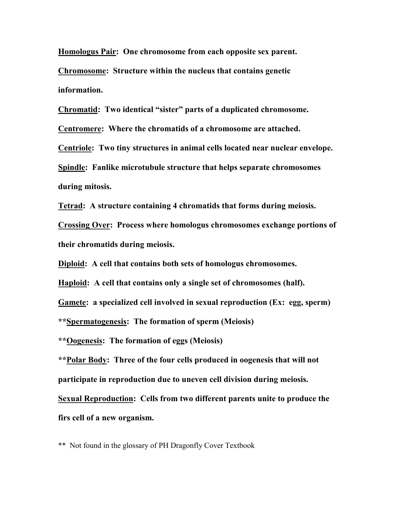 Meiosis Vocabulary OH Intended For Meiosis Worksheet Vocabulary Answers
