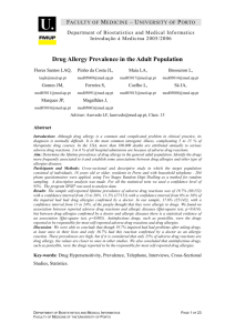 Drug Allergy Prevalence in the Adult Population