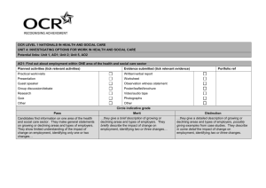 Unit 04 - Evidence checklist