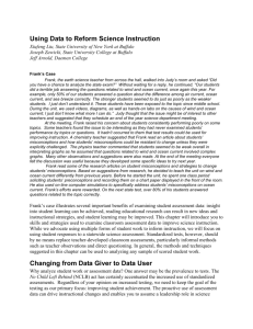 Using Data to Reform Science Instruction