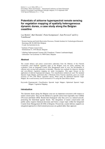 Airborne hyperspectral remote sensing of the dynamic dunes