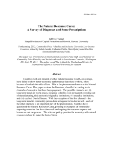 The Natural Resource Curse: A Survey of