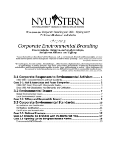 Corporate Branding and the Environment