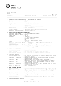 Shell Chemicals Safety Data Sheet TEG HP AO 1.1.6 Version: 3 Last