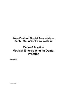 Medical Emergencies in Dental Practice