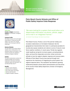 Palm Beach County Schools and Office of Public Safety