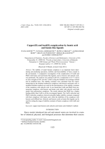 Effect of an industrial chemical waste on the uptake