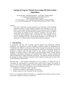 3 Sawing Simulation: 3D-Intersection Methodology.