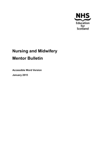 Mentor Bulletin 2015 - NHS Education for Scotland