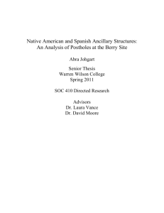 Native American and Spanish Ancillary Structures