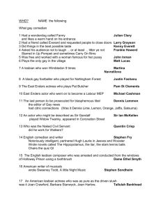 Answers document - LGBT History Month