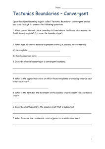 Convergent Plates - Earthquake Explorers
