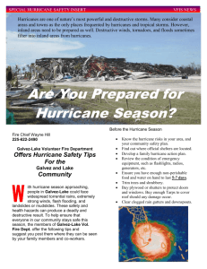 Galvez-Lake Volunteer Fire Department Offers Hurricane Safety Tips