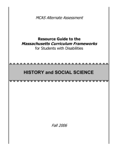 Resource Guide to the Massachusetts Curriculum Frameworks for