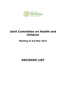 Decision List - JC on H&C