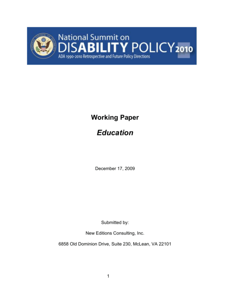 the white paper education 2022 summary
