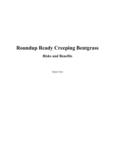 Roundup Ready Creeping Bentgrass (choi)