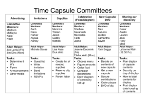 Time Capsule Committees