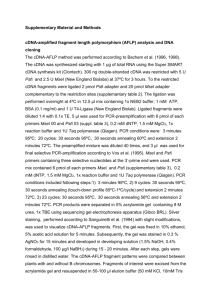 cDNA-amplified fragment length polymorphism (AFLP) analysis and