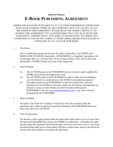 Electronic agreement - Booksforpleasure.com