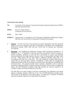 csd instruction #01-0 - Mississippi Development Authority