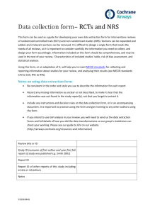 Data Extraction and Assessment Form - template