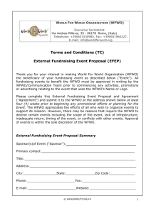 External Fundraising Event Proposal Summary