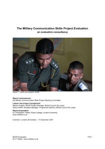 The Military Communication Skills Project